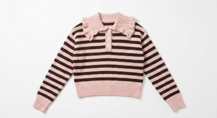 Frill Polo Neck Jumper