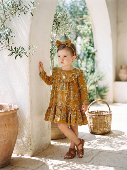 Luxury Broderie Anglaise And Leaf Pattern Cotton Dress - MONNA ROSA