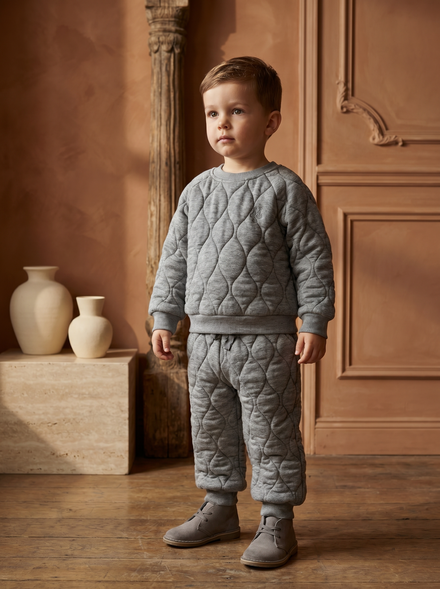 Quilted Pattern Tracksuit - MONNA ROSA