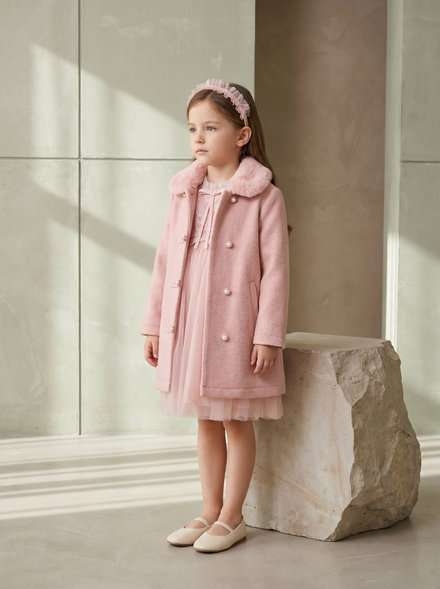 Fur-Collar Coat - MONNA ROSA