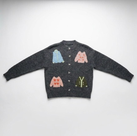 Funny Jacquard Cardigan