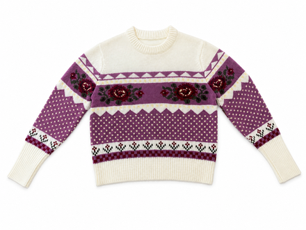 Rose Jacquard Jumper