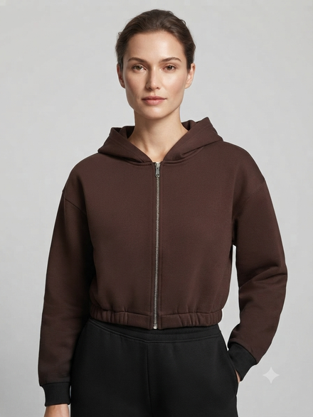 Women Crop Sweat - COAL CİTY