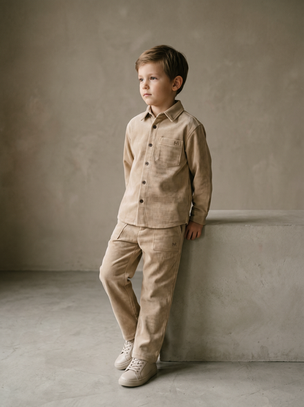 Boy's 3-Piece Corduroy Set - MONNA ROSA